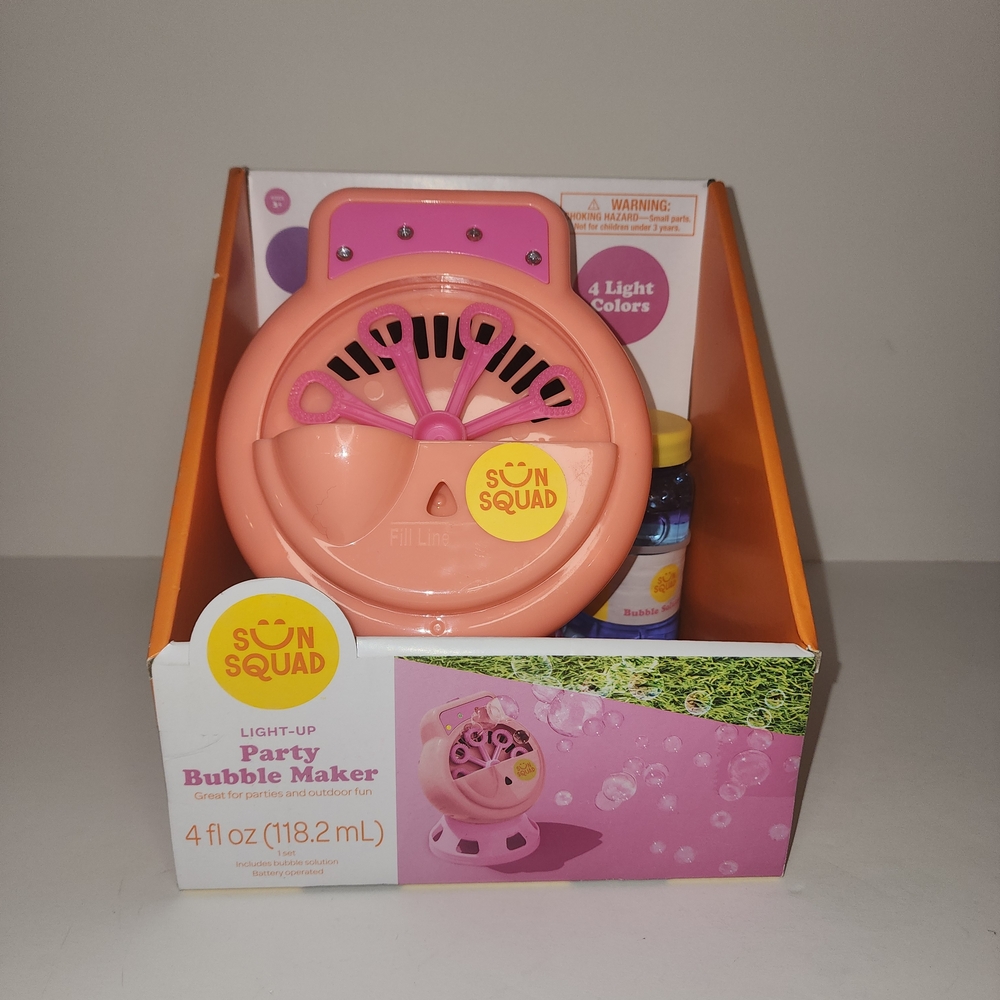 SUN SQUAD LIGHT-UP PARTY BUBBLE MACHINE